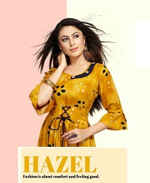 Hazel  By Trendy Fashion Printed Kurtis Catalogue