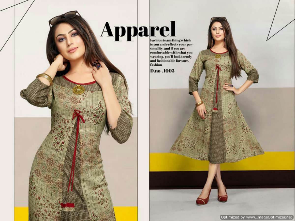 Hazel  By Trendy Fashion Printed Kurtis Catalogue