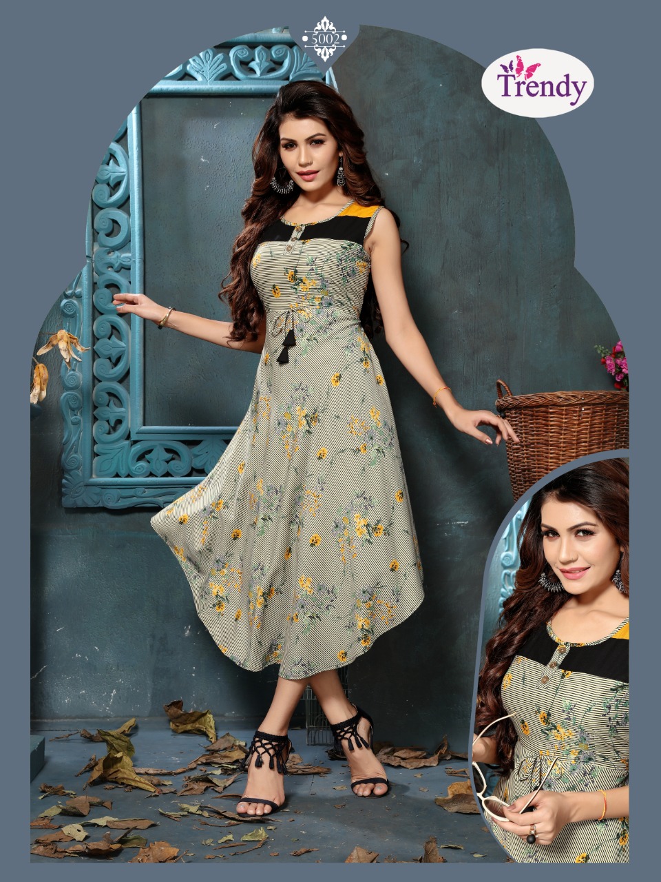 Ureb Vol 5 By Trendy Anarkali Kurtis Catalogue