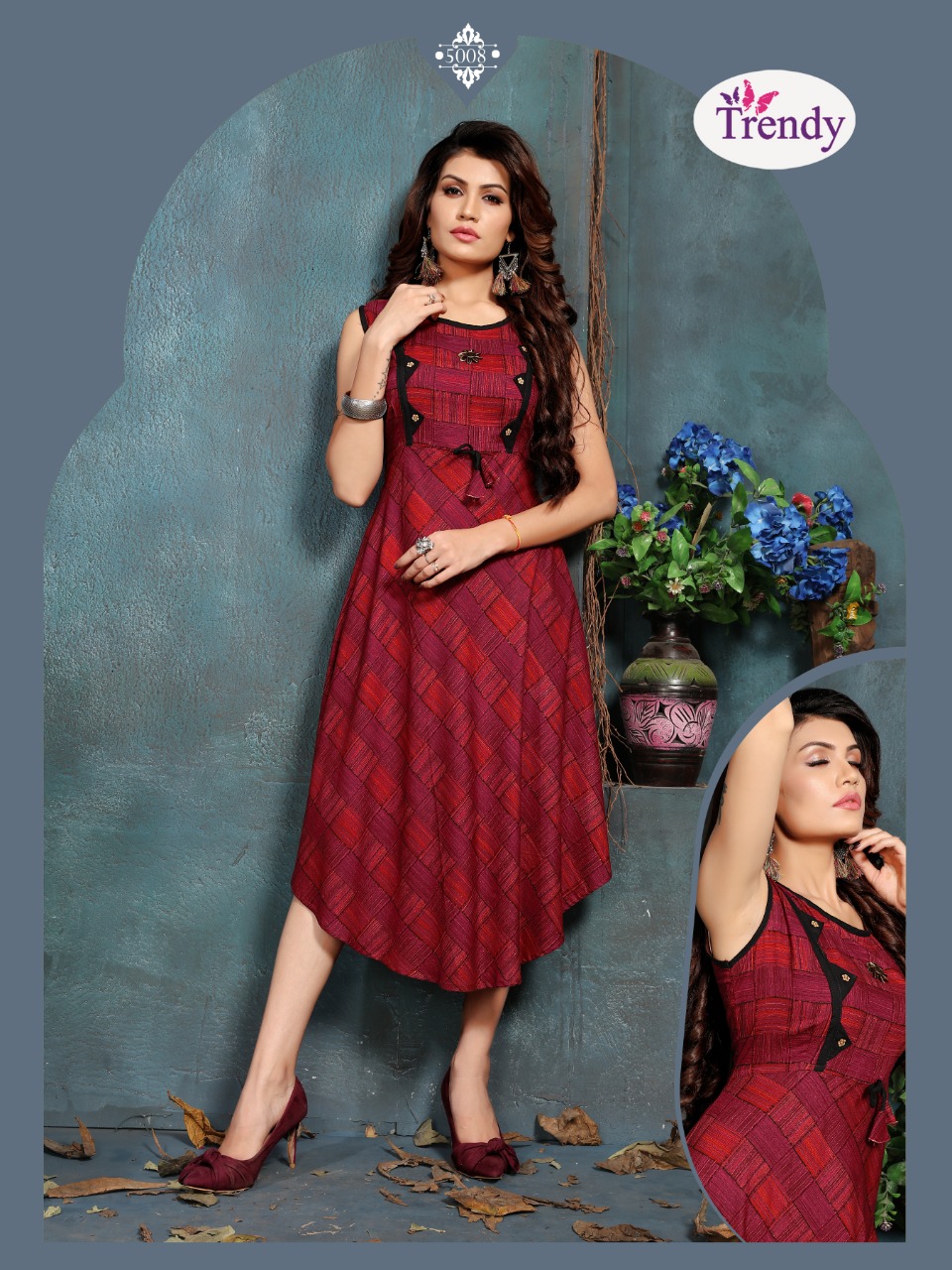 Ureb Vol 5 By Trendy Anarkali Kurtis Catalogue