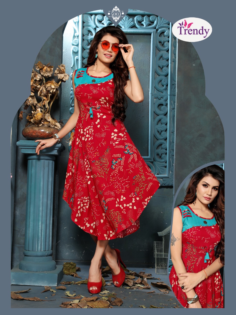 Ureb Vol 5 By Trendy Anarkali Kurtis Catalogue