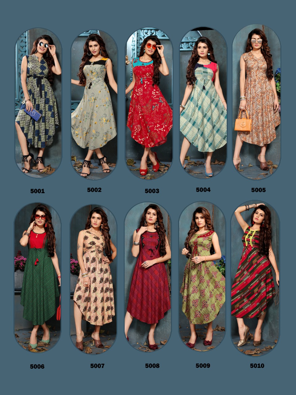 Ureb Vol 5 By Trendy Anarkali Kurtis Catalogue