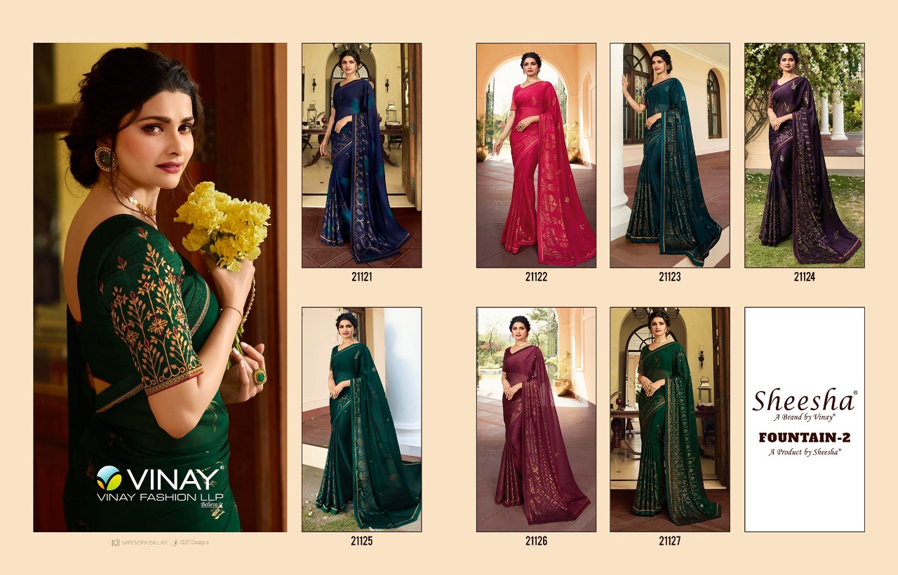 Fountain Vol 2 Designer Party Wear Sarees Catalogue