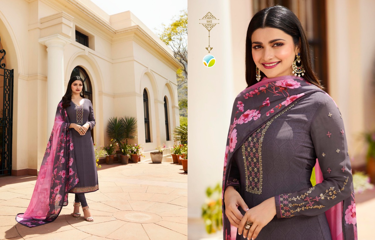 Silkina Royal Crepe 26 By Vinay Fashion Churidar Salwar Kameez Catalogue
