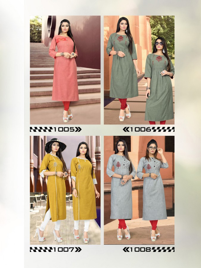 Zelie Vol 2 By Sitka Fashion Embroidery Work Kurtis Catalogue
