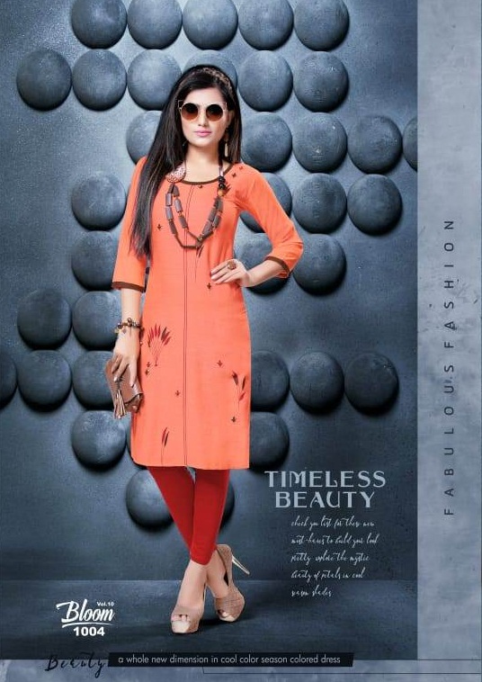 Bloom Vol 10 Kinti  Designer  Kurti Catalogue