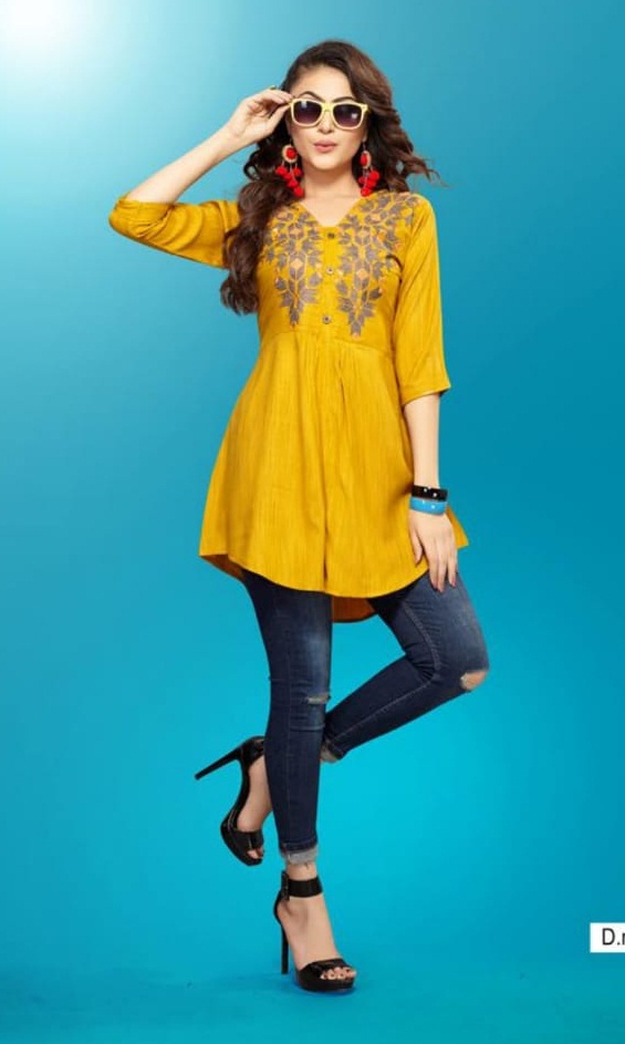Life Style  Trendy Designe Western Top  Catalogue