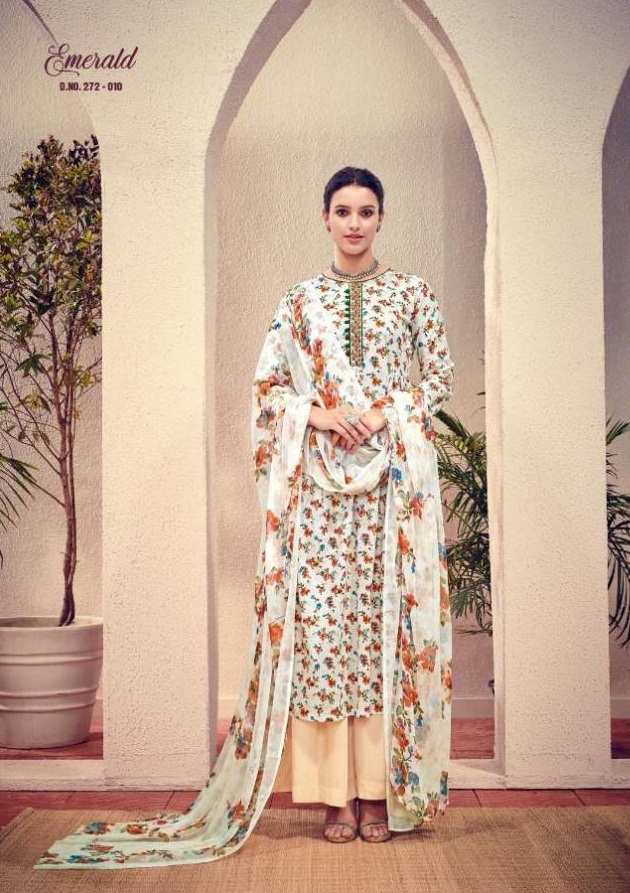 Emerald Belliza  Cotton Dress Materials Catalogue