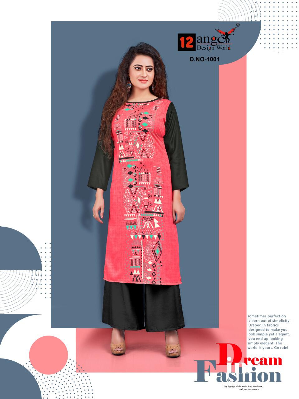 Heritage Vol 5 By 12angel Designer Kurti With Palazzo Catalogue