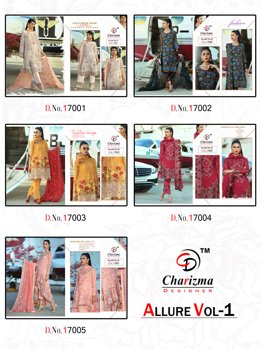 Allure Vol 1 By Charizma Designer Pakistani Salwar Suit Catalogue