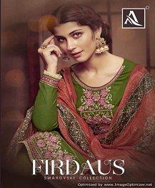 Firdaus Elegant By Alok Suit Churidar Dress Materials Catalogue