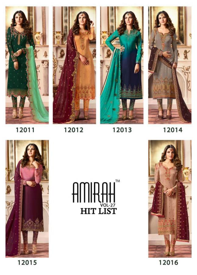 Amirah Vol 27 Hitlist Designer Salwar Suit Catalogue