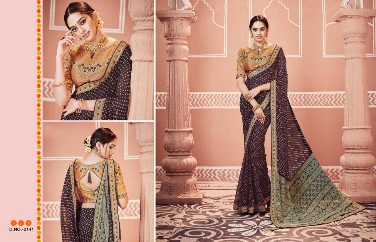 Bandhej Vol 10 By Kessi Fashion Designer Wedding Sarees Catalogue