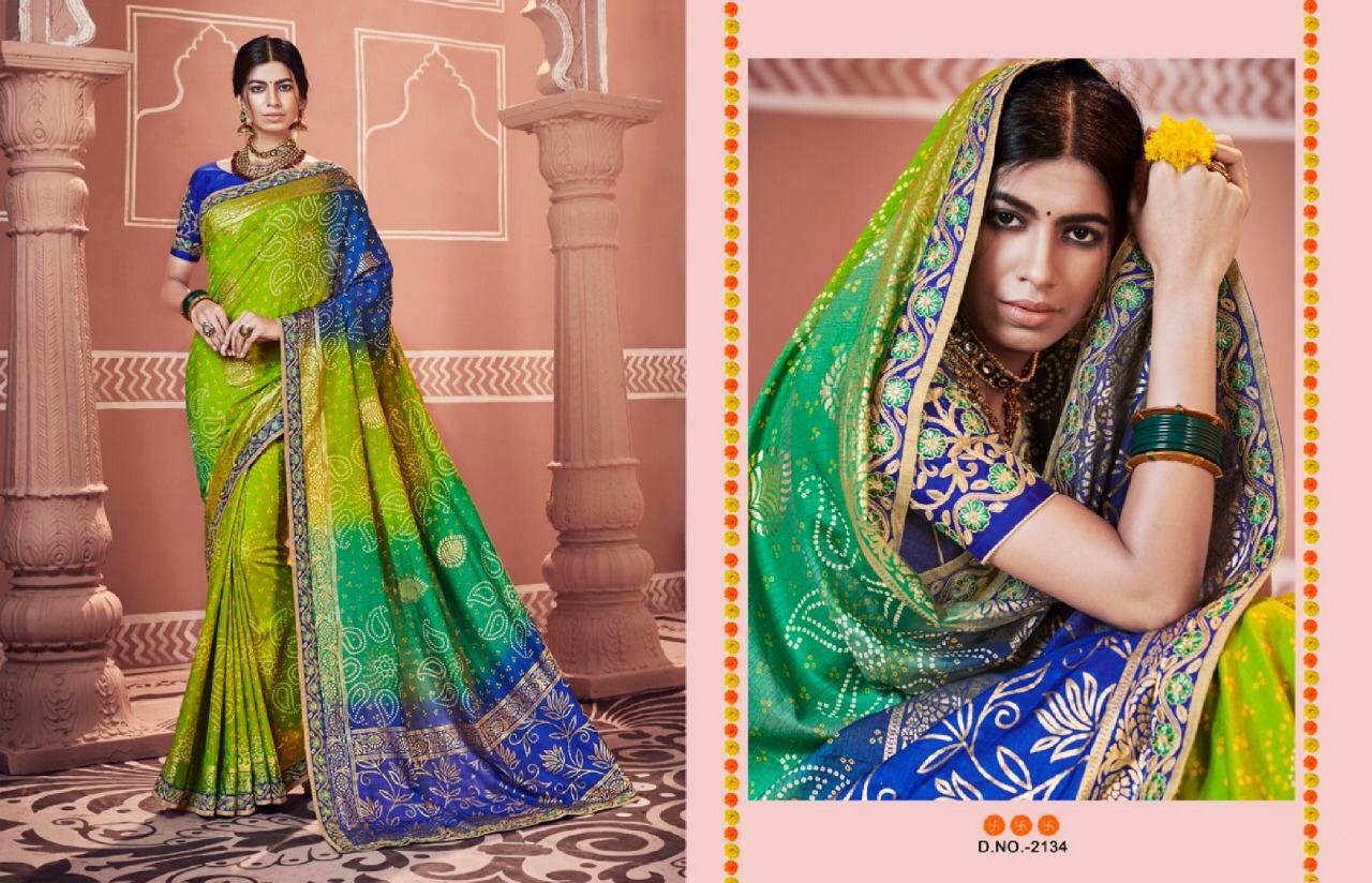 Bandhej Vol 10 By Kessi Fashion Designer Wedding Sarees Catalogue