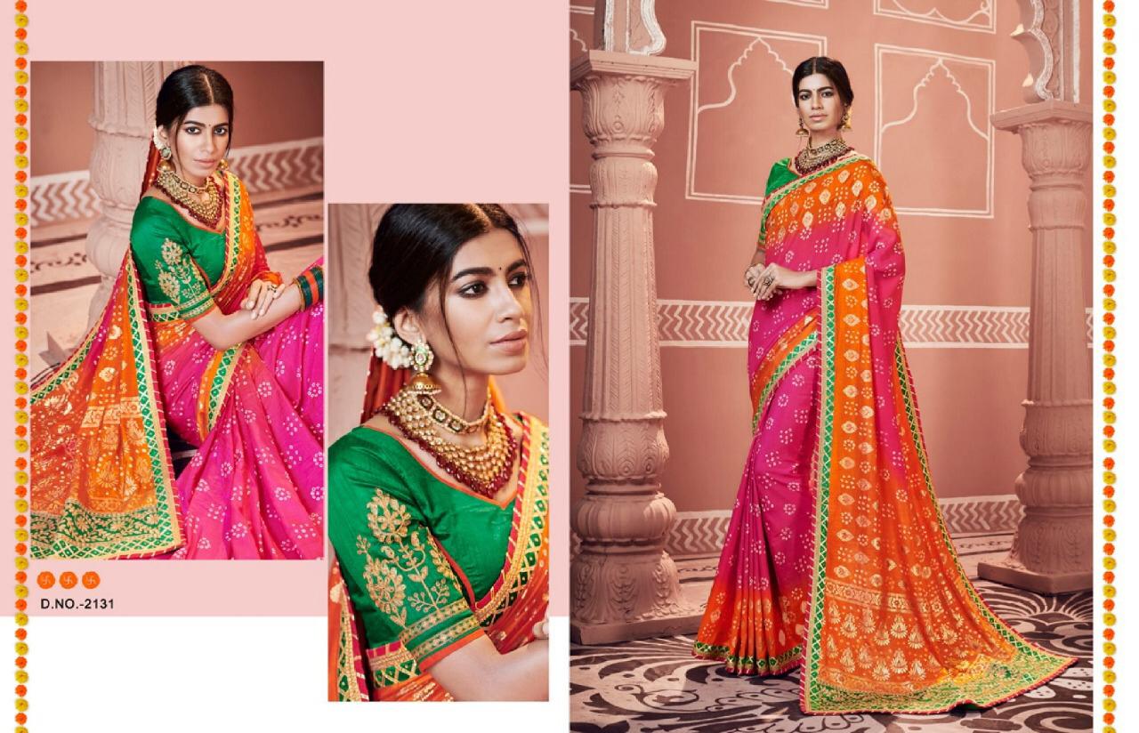 Bandhej Vol 10 By Kessi Fashion Designer Wedding Sarees Catalogue