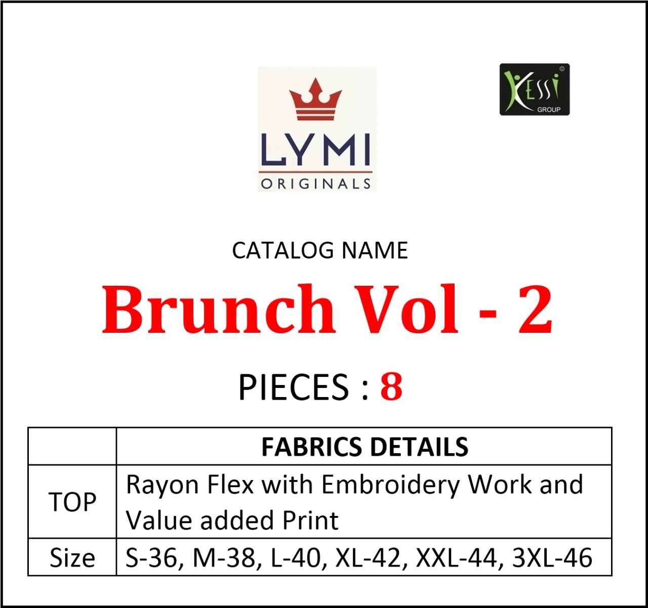 Brunch Vol 2 By Kessi Fashion Western Rayon Top Catalogue
