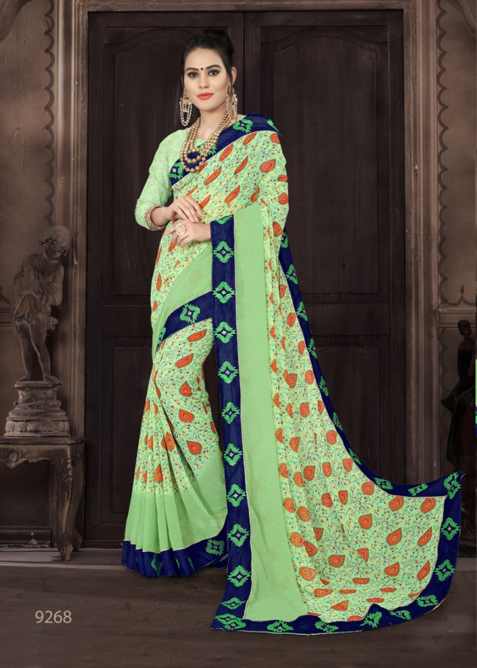 Custard Apple Printed Sarees Catalogue