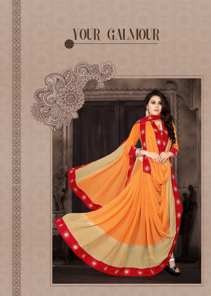Custard Apple Printed Sarees Catalogue