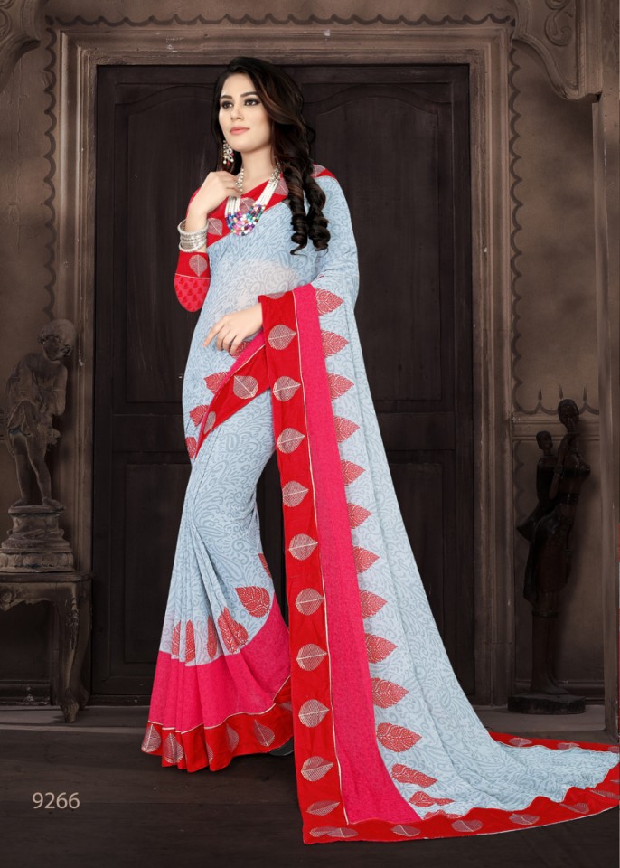 Custard Apple Printed Sarees Catalogue