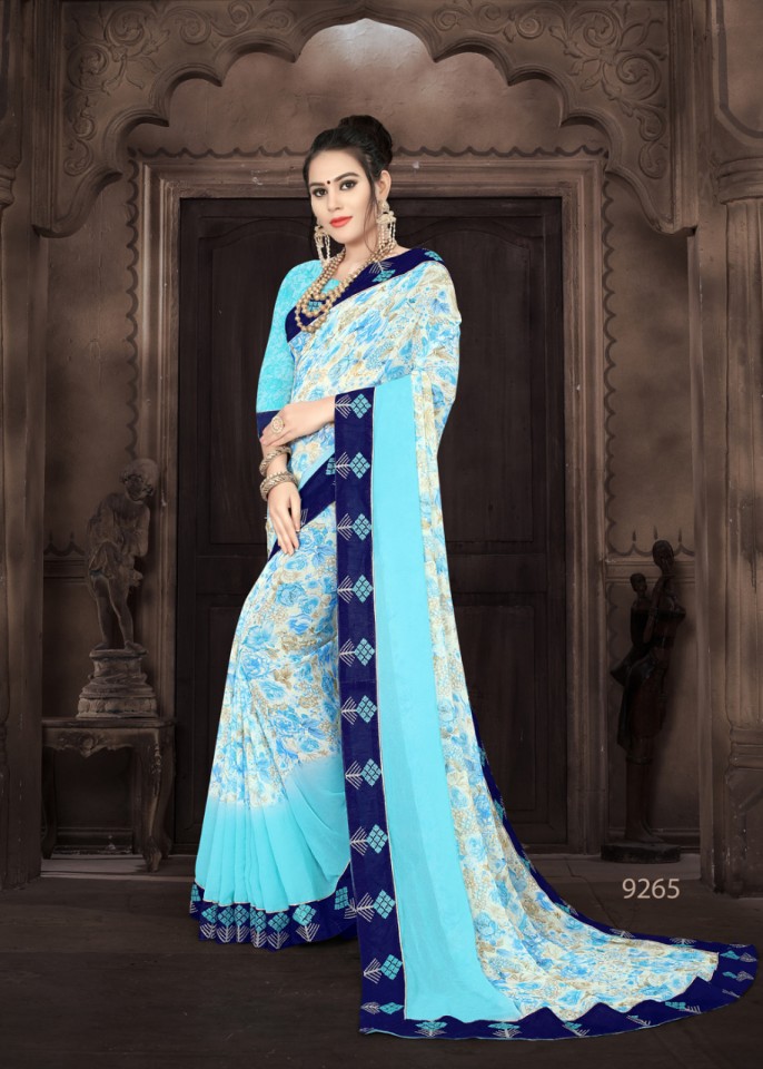 Custard Apple Printed Sarees Catalogue