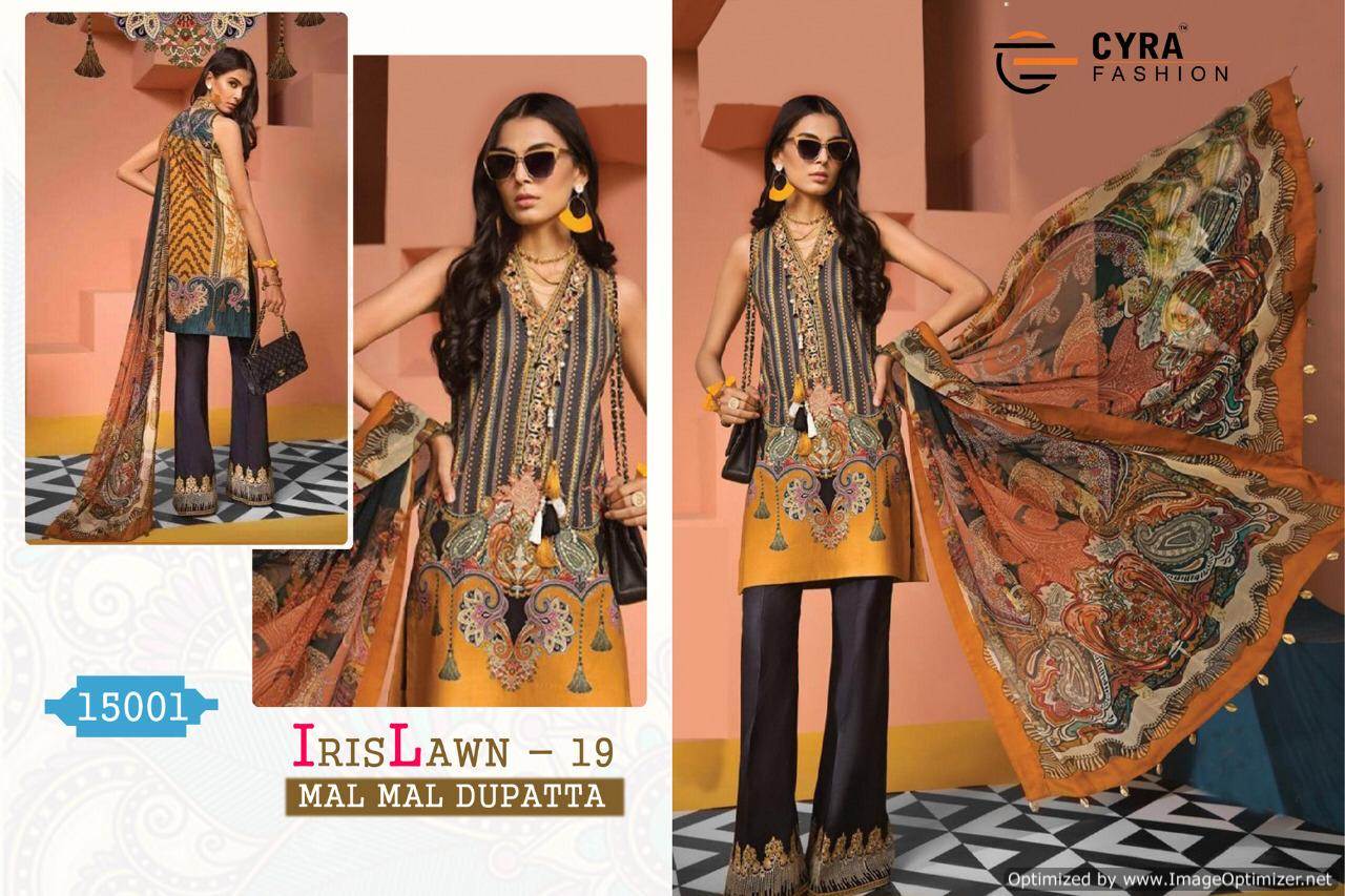 Iris Lawn 19 Cyra Fashion Designer Pakistani Salwar Suit Catalogue