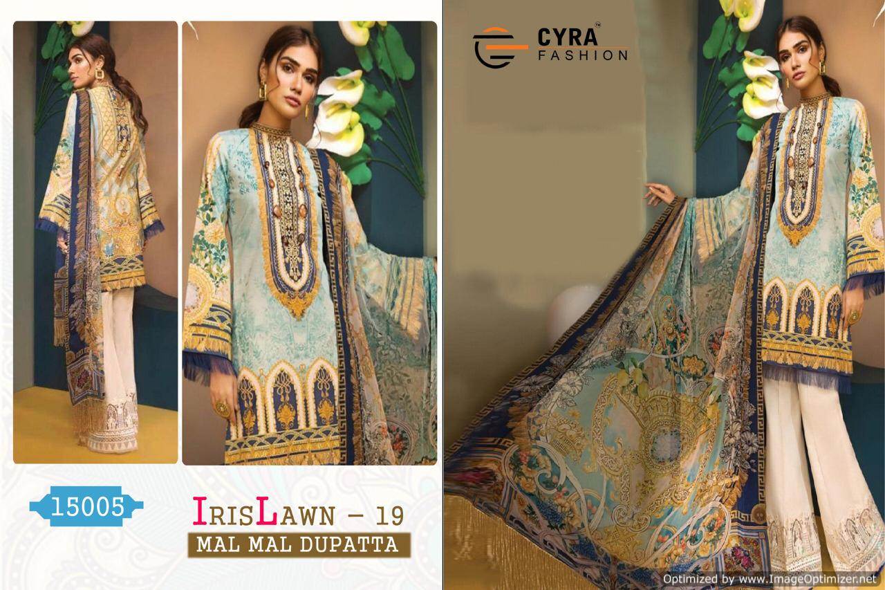 Iris Lawn 19 Cyra Fashion Designer Pakistani Salwar Suit Catalogue