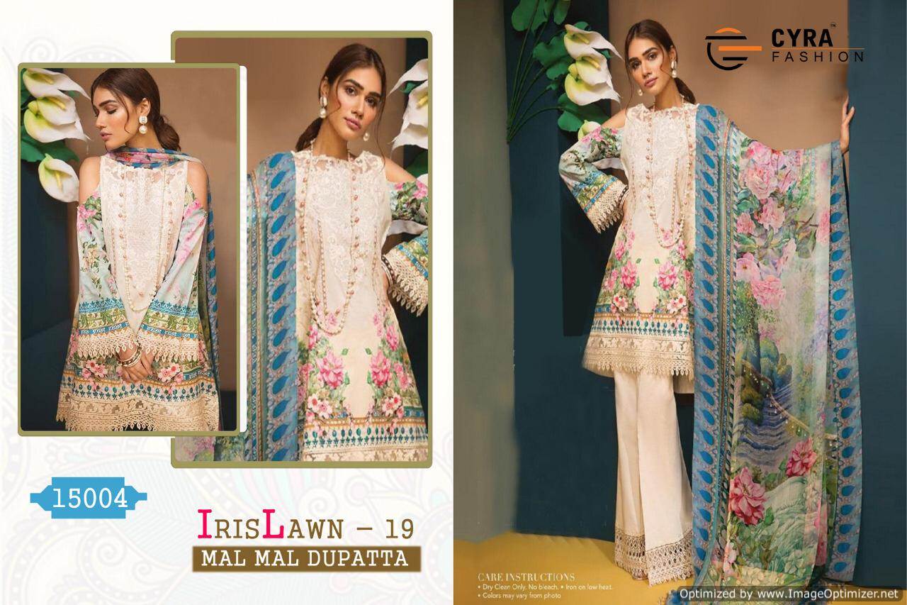 Iris Lawn 19 Cyra Fashion Designer Pakistani Salwar Suit Catalogue