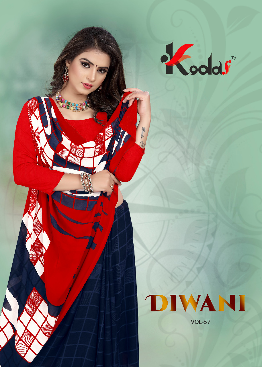 Diwani Vol 57 By Kodas Group Designer Sarees Catalogue
