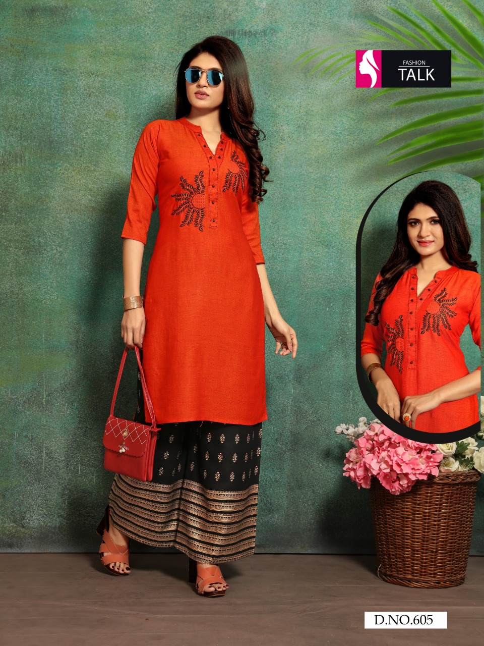 Plazzo House Vol 6 By Fashion Talk Party Wear Kurti Palazzo Catalogue