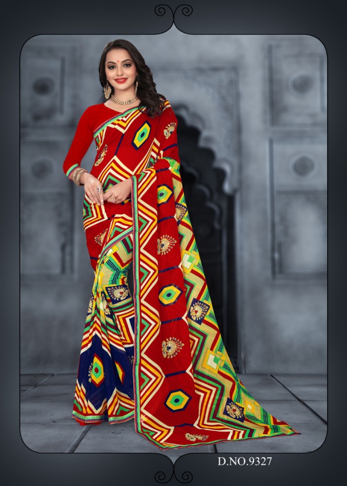 G Mail 75 Kodas Printed Sarees Catalogue