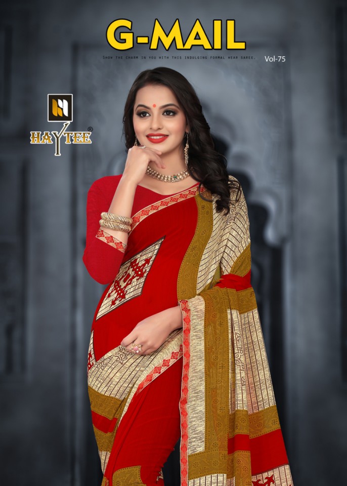 G Mail 75 Kodas Printed Sarees Catalogue