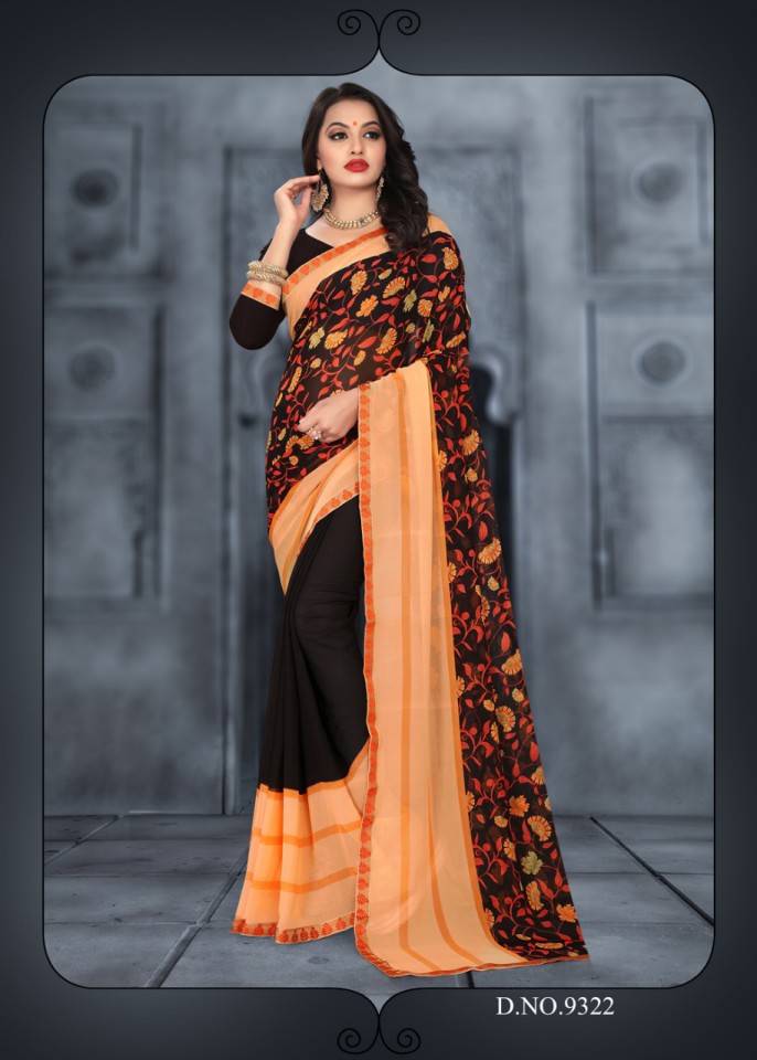 G Mail 75 Kodas Printed Sarees Catalogue