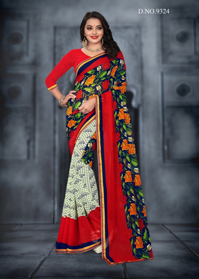 G Mail 75 Kodas Printed Sarees Catalogue