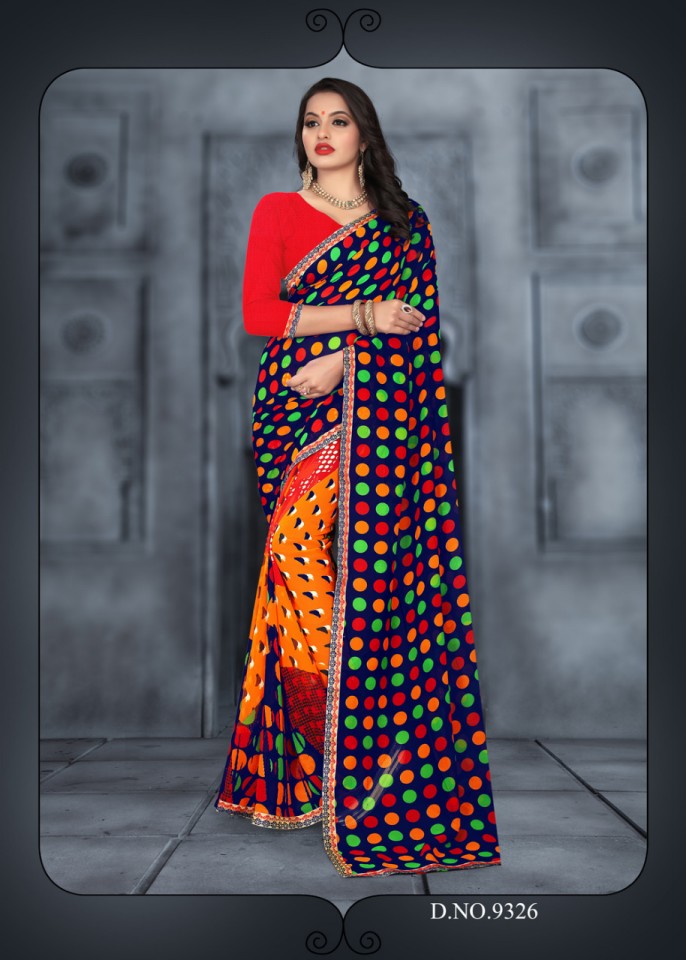 G Mail 75 Kodas Printed Sarees Catalogue