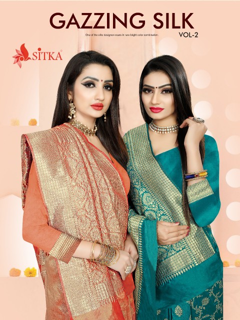 Gazzing Silk Vol 2 By Sitka Fashion Traditional Sarees Catalogue