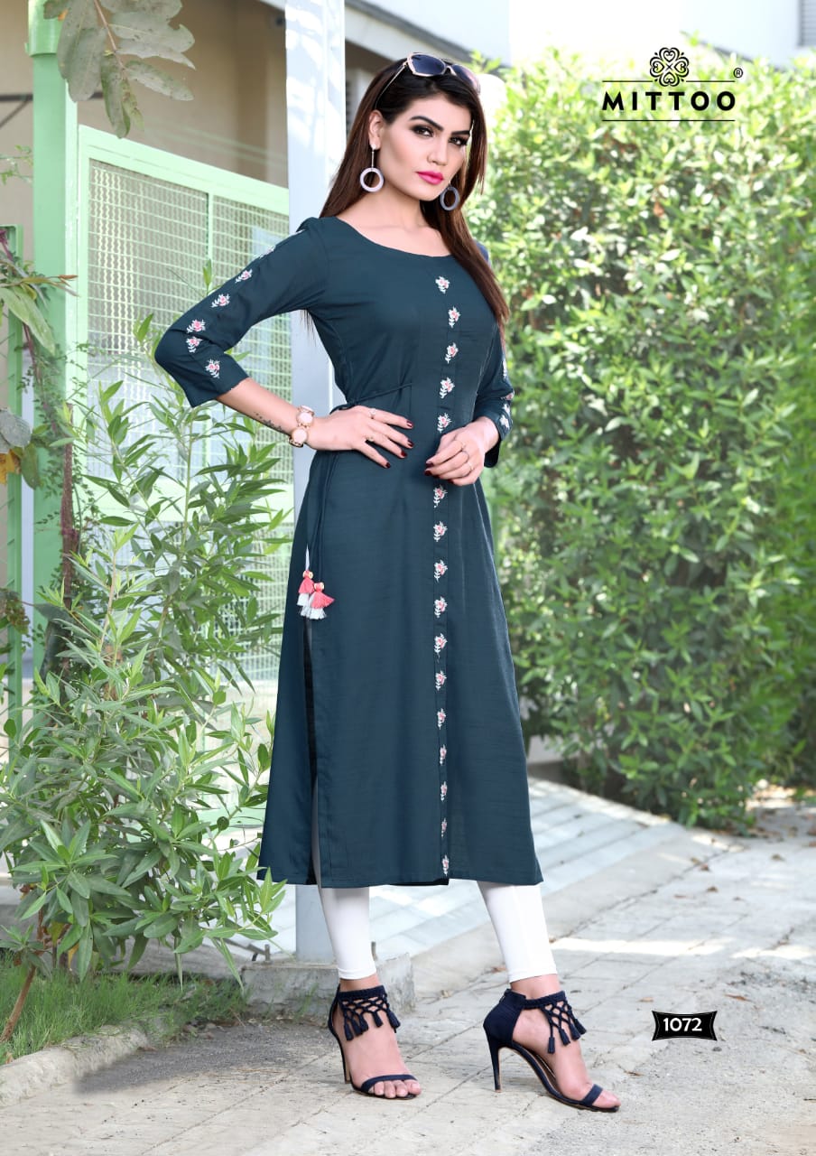 Heer  Mittoo Plain Kurti Catalogue