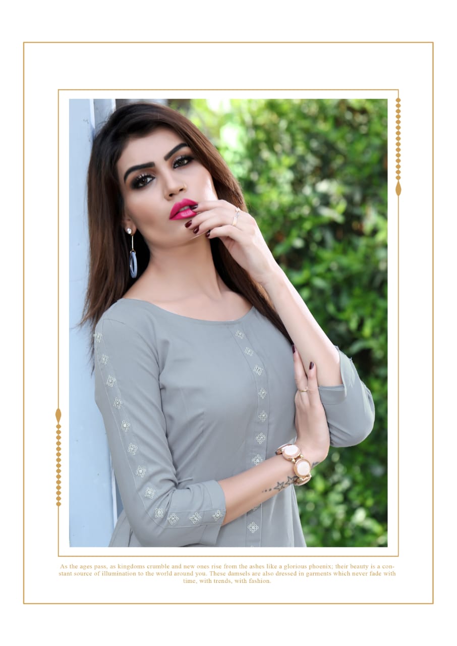 Heer  Mittoo Plain Kurti Catalogue