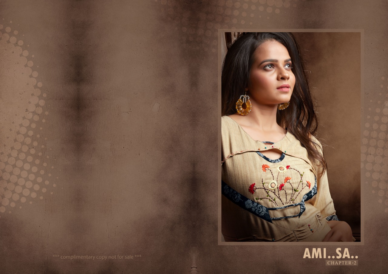 Amisa 2  A-line Kurtis Catalogue Art Ridh Brand