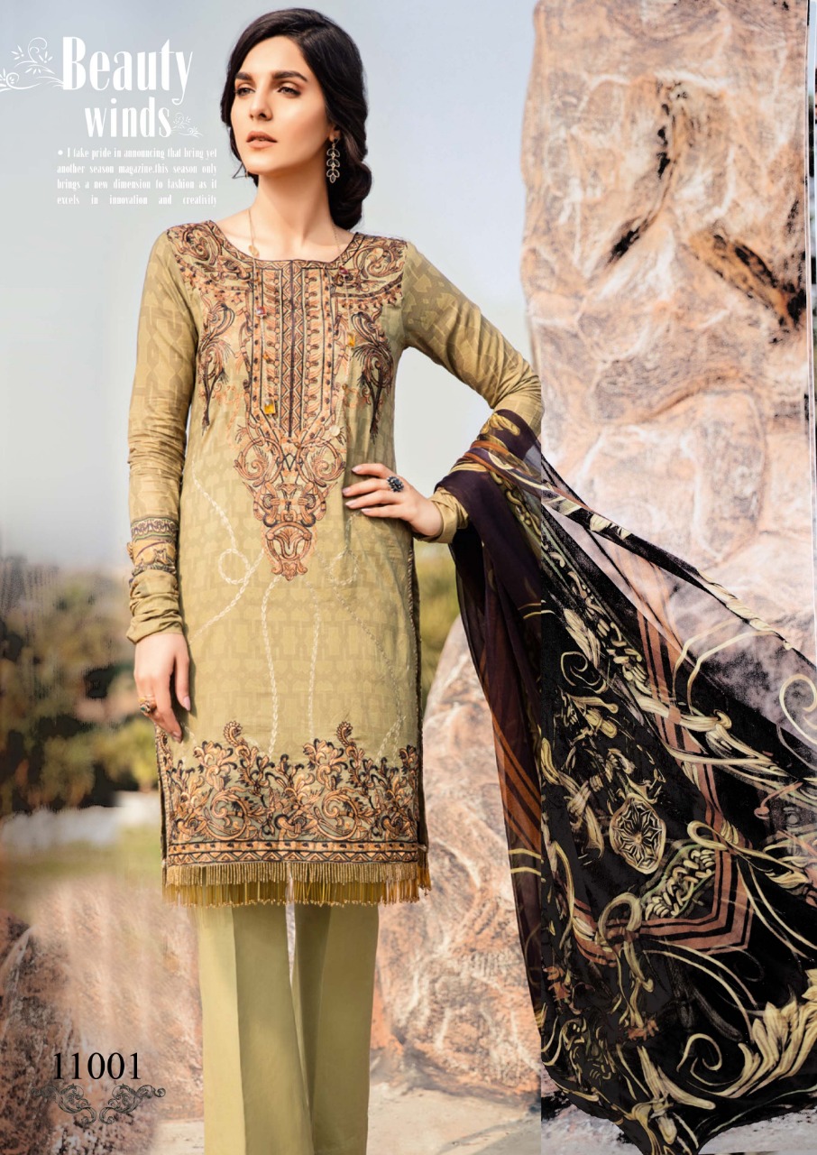 Iznik  Printed Cotton Dress Material Catalogue