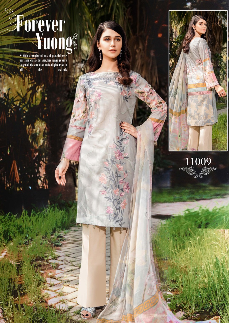 Iznik  Printed Cotton Dress Material Catalogue