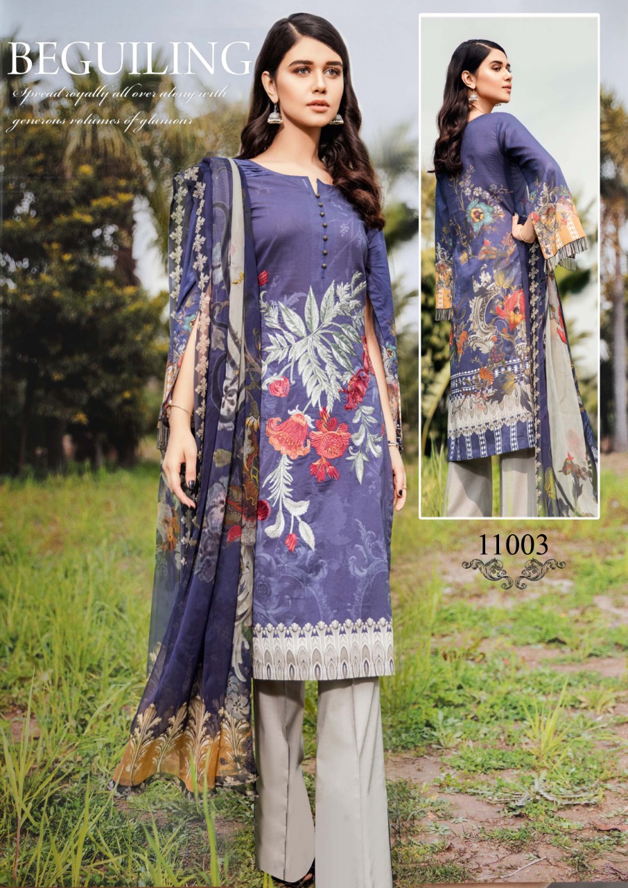 Iznik  Printed Cotton Dress Material Catalogue