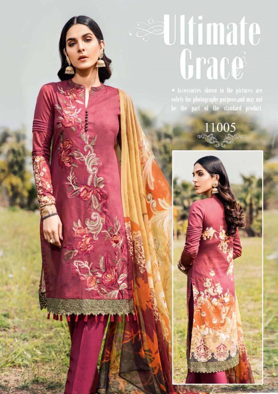 Iznik  Printed Cotton Dress Material Catalogue