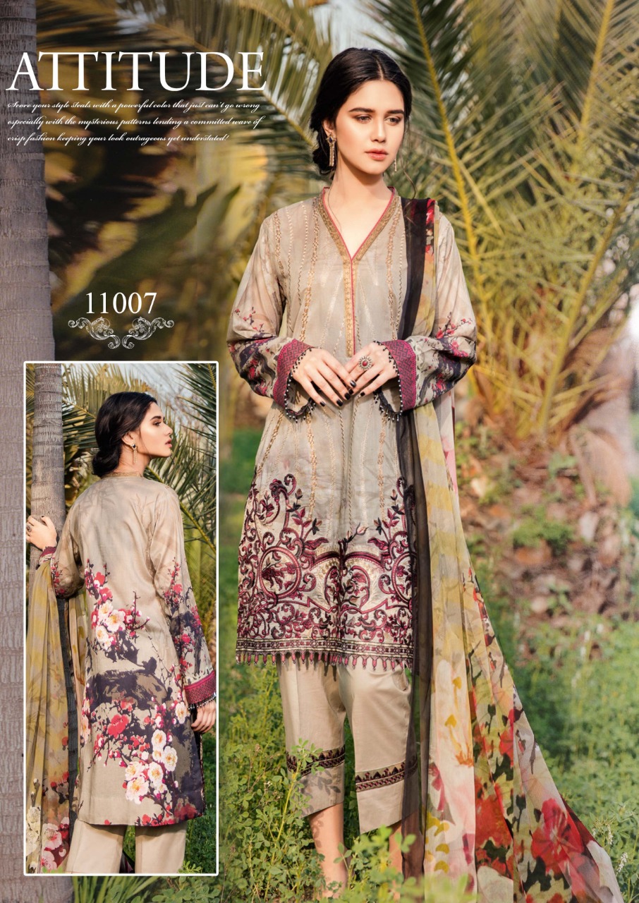 Iznik  Printed Cotton Dress Material Catalogue