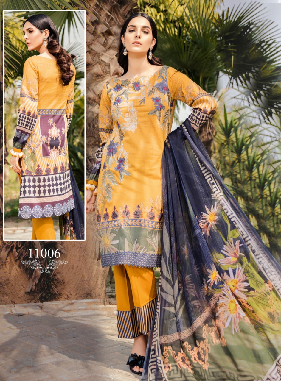 Iznik  Printed Cotton Dress Material Catalogue