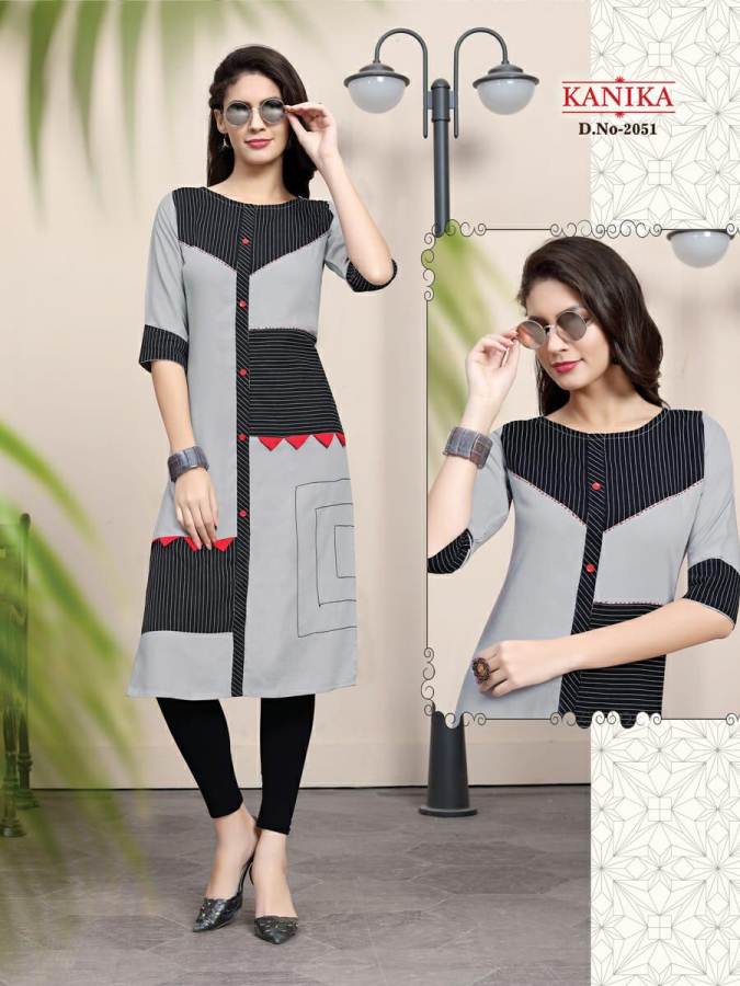 Rich Look Vol 7 Kanika  Designer Kurti Catalogue