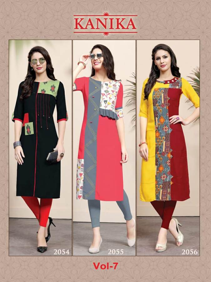 Rich Look Vol 7 Kanika  Designer Kurti Catalogue