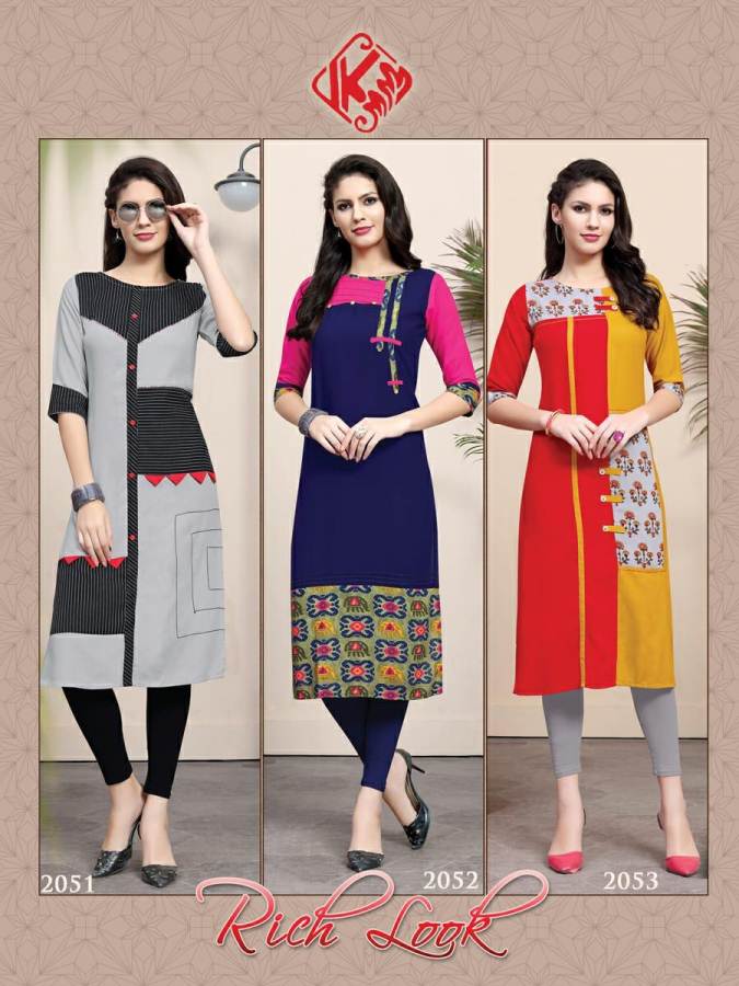 Rich Look Vol 7 Kanika  Designer Kurti Catalogue