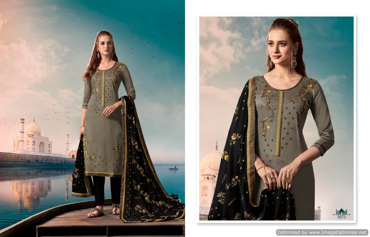 Taj By Kessi Fashion Cotton Dress Materials Catalogue