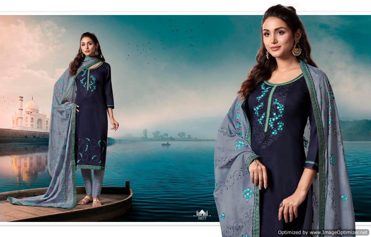 Taj By Kessi Fashion Cotton Dress Materials Catalogue