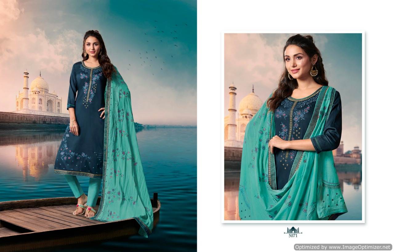 Taj By Kessi Fashion Cotton Dress Materials Catalogue